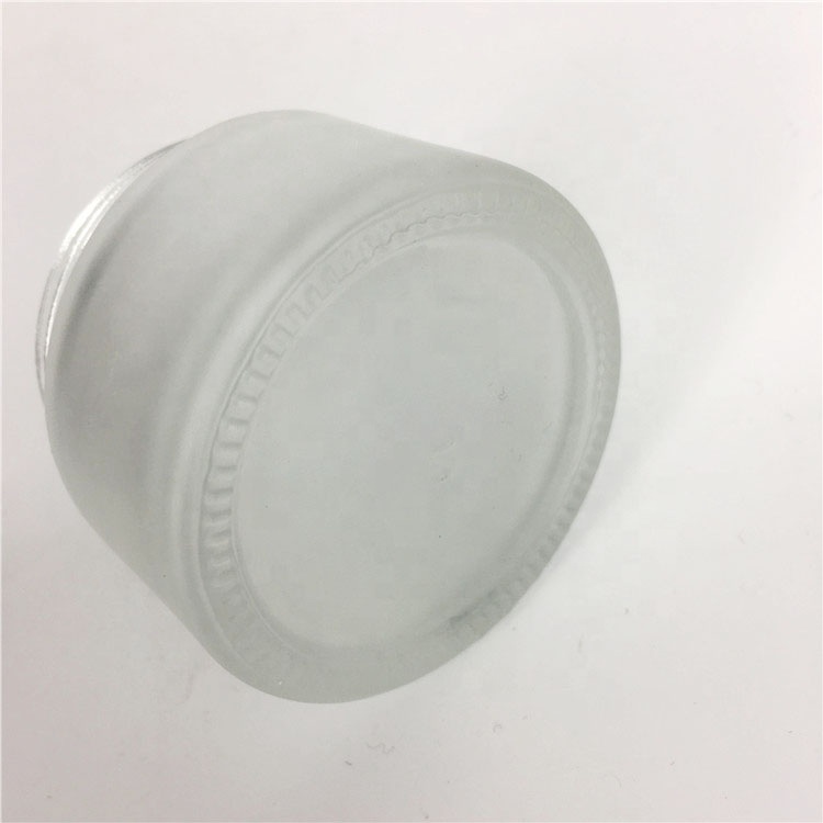 Wholesale 30ml frost glass cream jar cosmetic skin care face cream glass jar with plastic cap