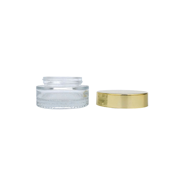Wholesale 30ml high quality screw cap glass clear cream jars