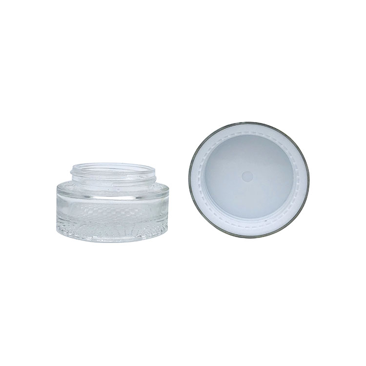 Wholesale 30ml high quality screw cap glass clear cream jars