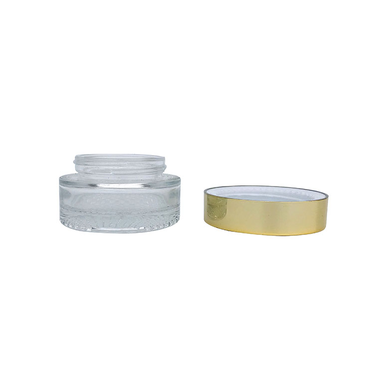Wholesale 30ml high quality screw cap glass clear cream jars