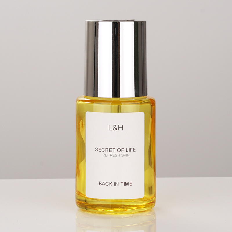 Wholesale 30ml luxurious glass rotary switch press dropper essence oil bottles