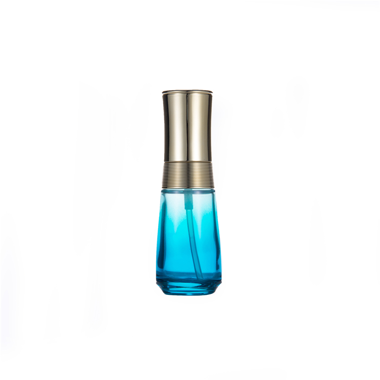 Wholesale 30ml transparent matte cosmetic flat shoulder eye serum dropper glass bottle set with white dropper lid