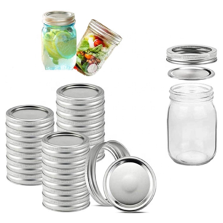 Wholesale 32oz clear wide mouth glass mason storage jars with screw lid for food candy honey caviar jam