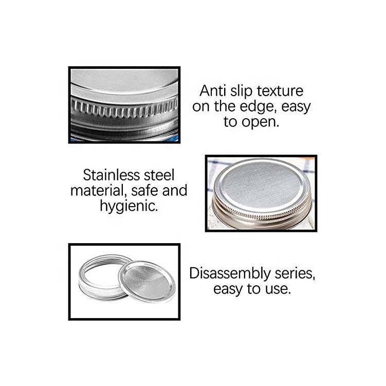 Wholesale 32oz clear wide mouth glass mason storage jars with screw lid for food candy honey caviar jam
