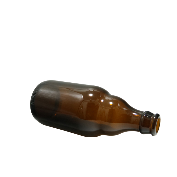 Wholesale 330ml 12 oz amber glass stubby beer bottle