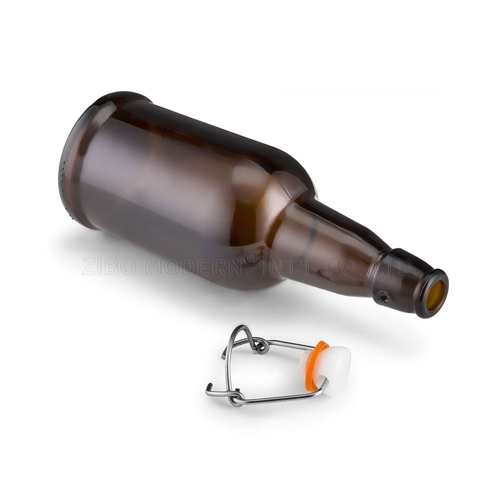 Wholesale 330ml 500ml 1000ml Amber Grolsch empty custom swing top beer bottle empty