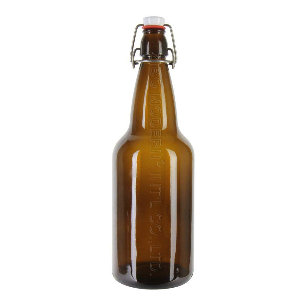 Wholesale 330ml 500ml 1000ml Amber Grolsch empty custom swing top beer bottle empty