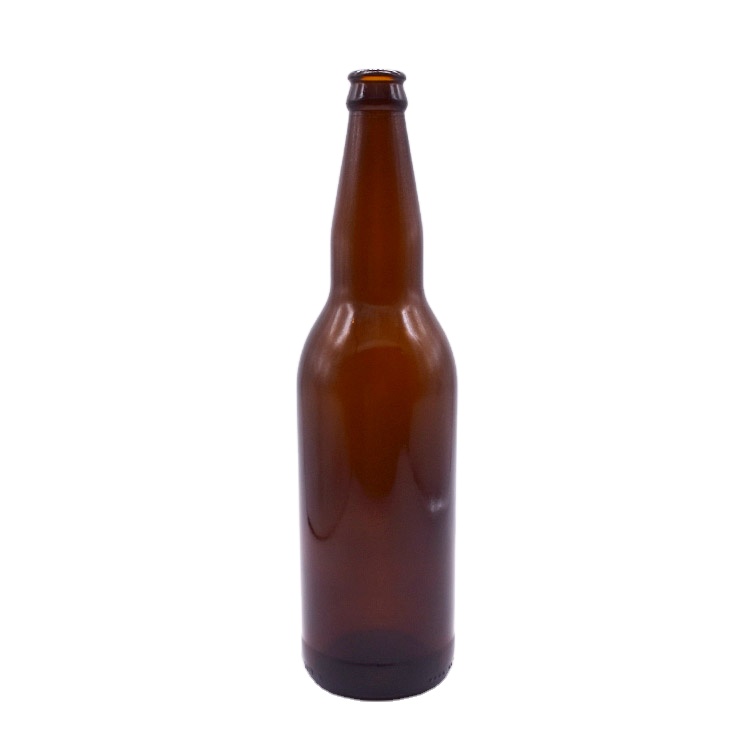 Wholesale 330ml 650ml Amber glass beer bottle beverage bottle