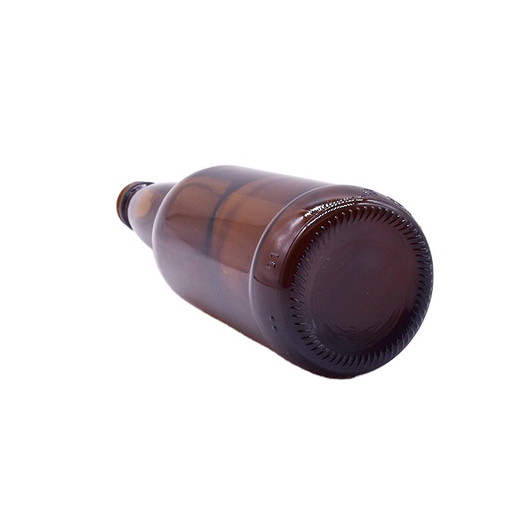 Wholesale 330ml 650ml Amber glass beer bottle beverage bottle