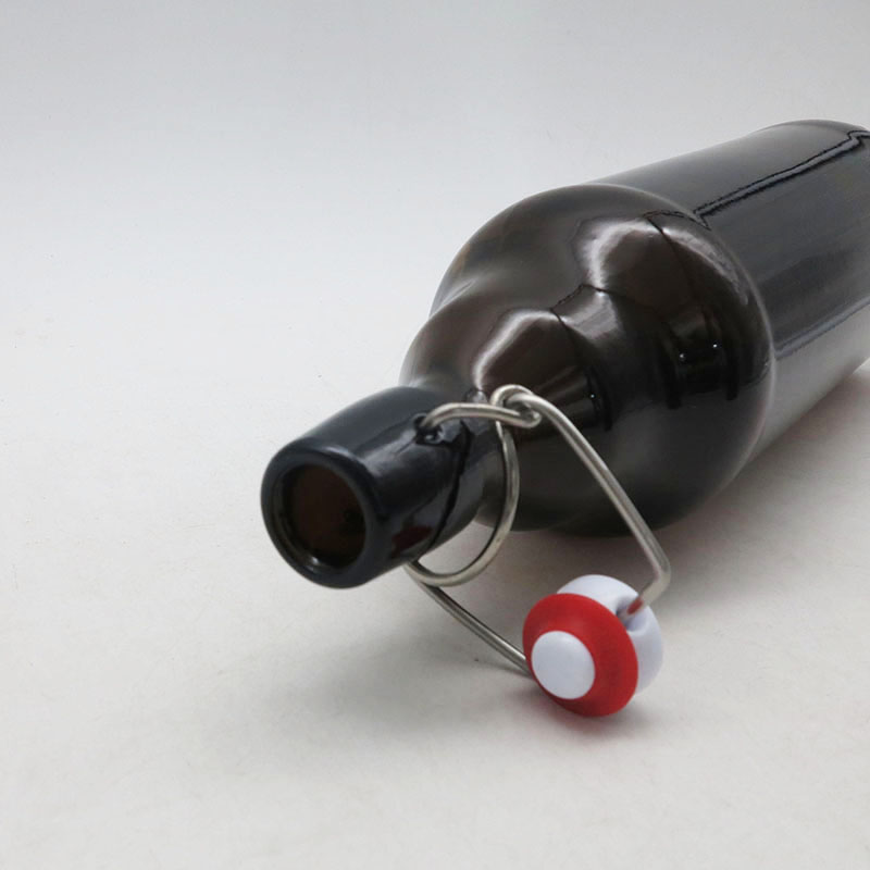 Wholesale 335ml 500ml 1 Liter Amber Swing Top Beer Bottle Glass Beer Bottle