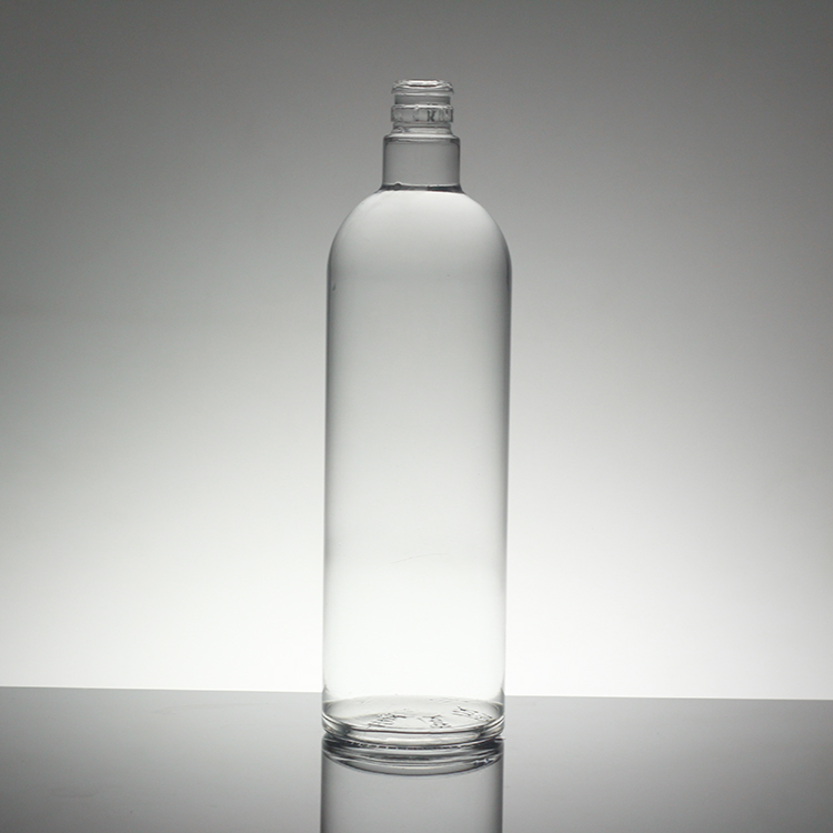 Wholesale 350ml 500ml Vodka Glass 750ml Rum Whiskey Bottle Decoration With Glass Lid