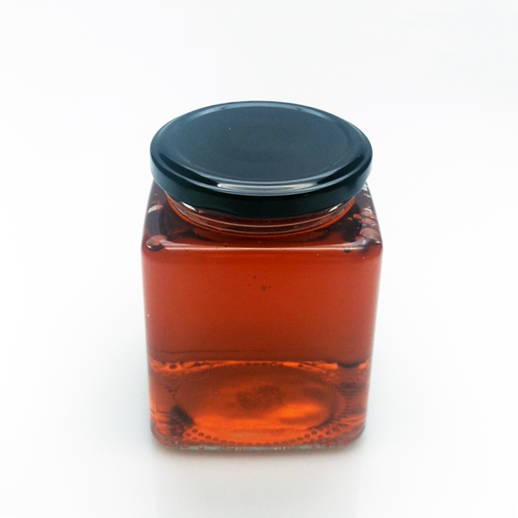 Wholesale 380ml different shape clear glass jar with metal or plastic lid