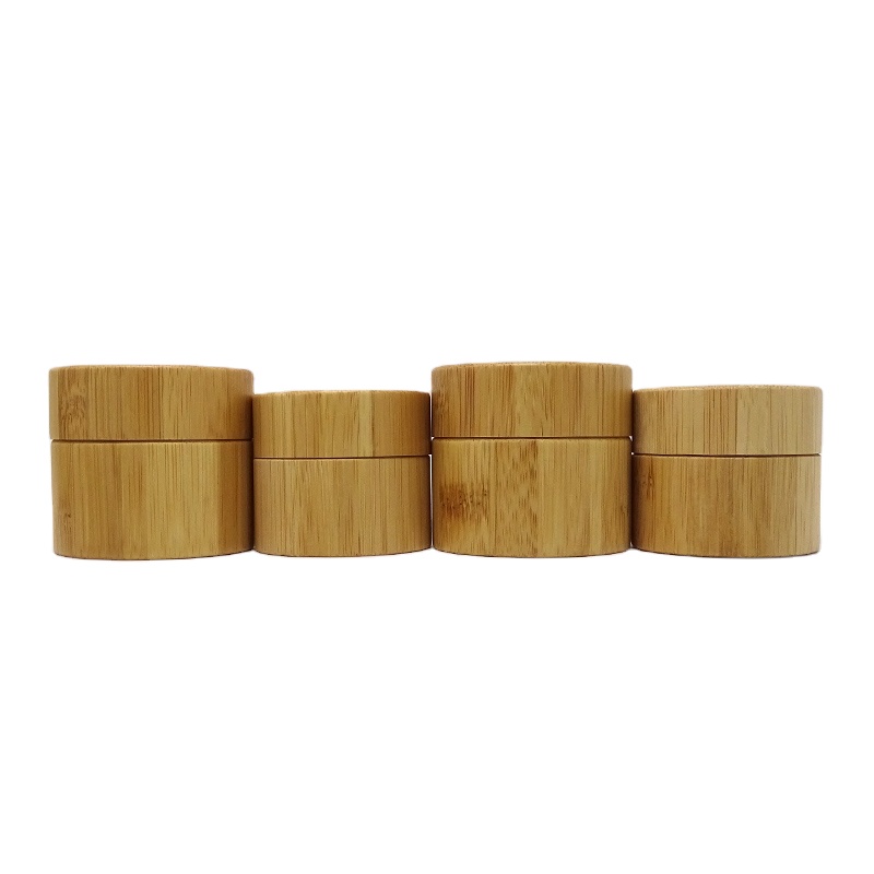 Wholesale 3g 5g 10g 15g 20g 30g 50g Bamboo Wooden Cosmetic Cream Jar With PP Inner