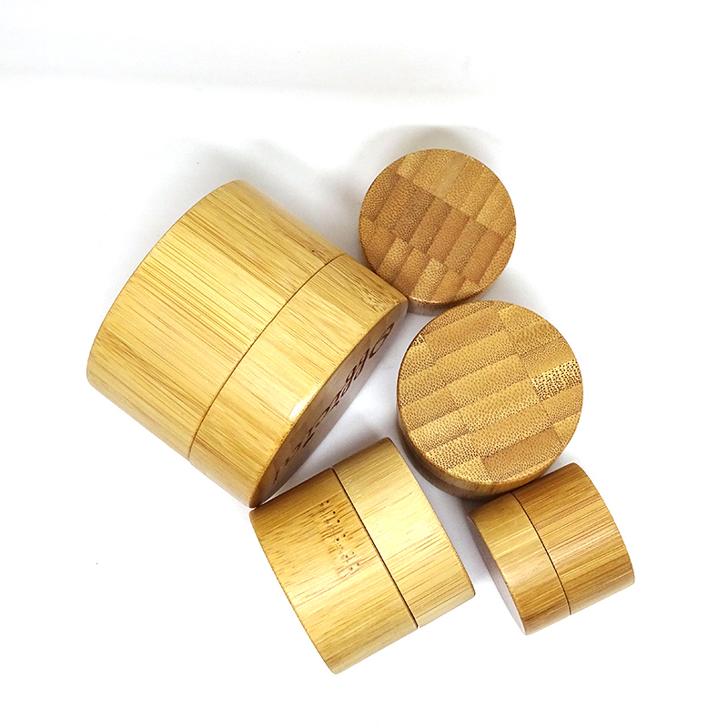 Wholesale 3g 5g 10g 15g 20g 30g 50g Bamboo Wooden Cosmetic Cream Jar With PP Inner
