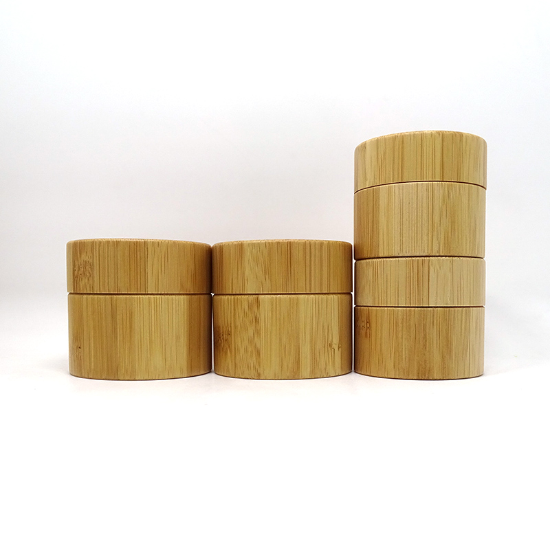 Wholesale 3g 5g 10g 15g 20g 30g 50g Bamboo Wooden Cosmetic Cream Jar With PP Inner