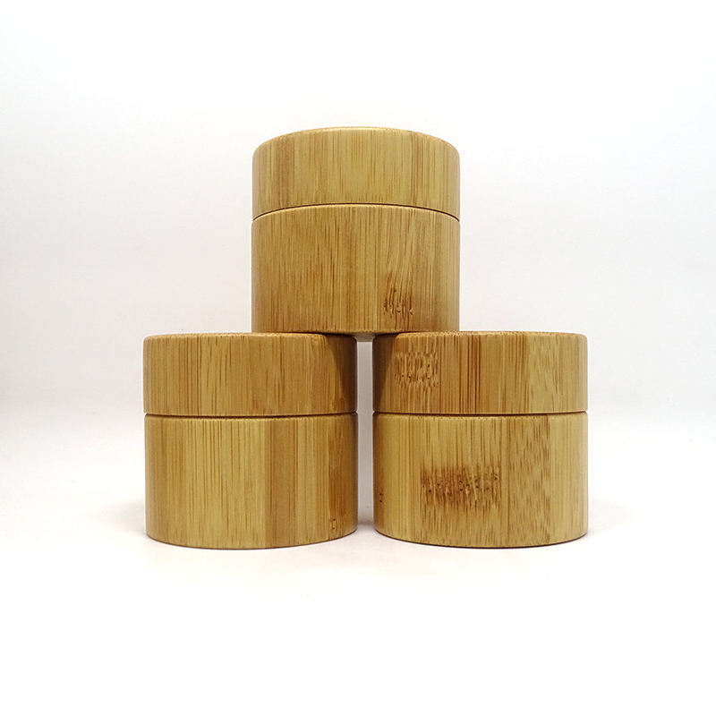 Wholesale 3g 5g 10g 15g 20g 30g 50g Bamboo Wooden Cosmetic Cream Jar With PP Inner
