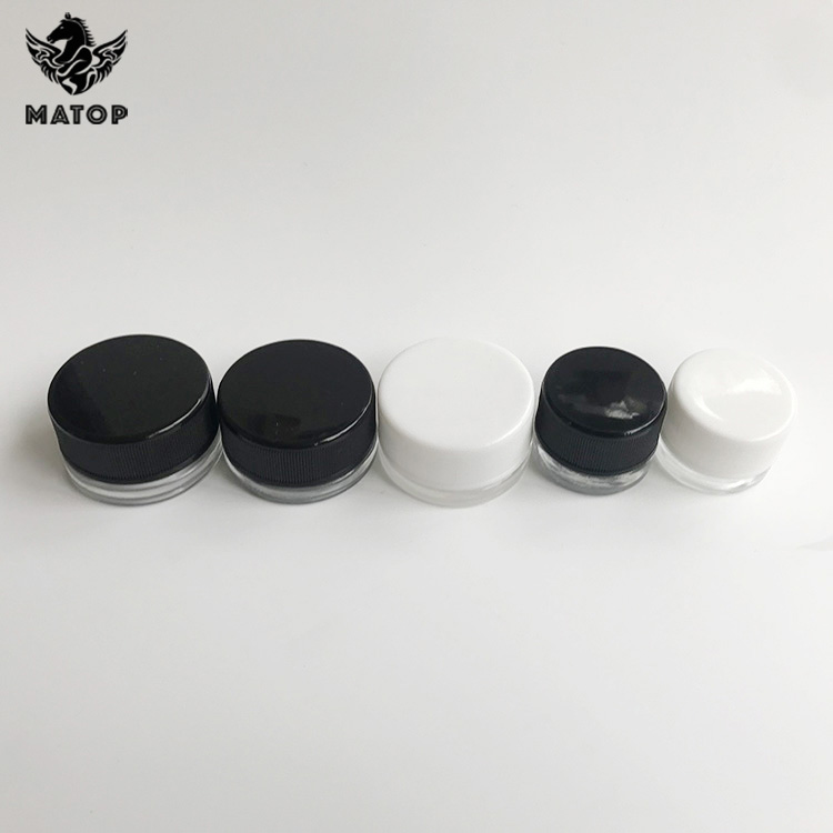 Wholesale 3g 5g 7g 9g glass jar with child resistant cap