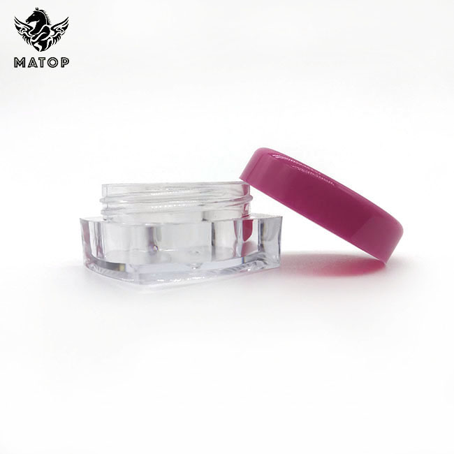 Wholesale 3g 5g plastic jars glitter eyeshadow jar