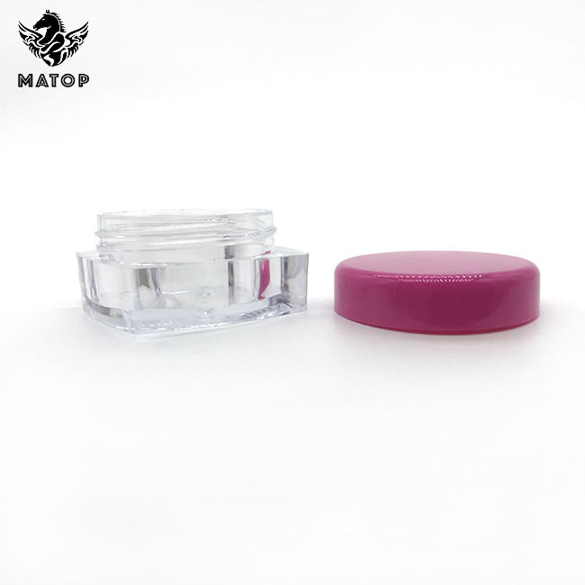 Wholesale 3g 5g plastic jars glitter eyeshadow jar
