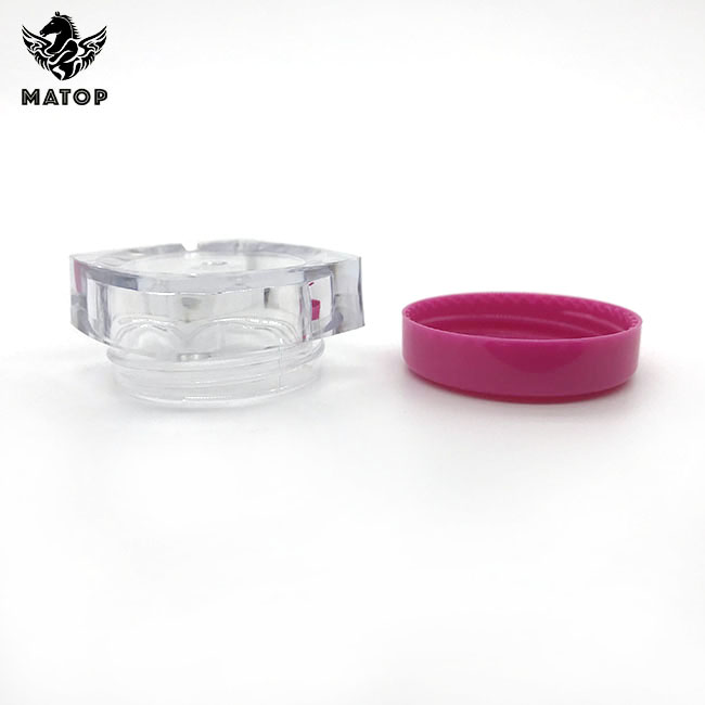 Wholesale 3g 5g plastic jars glitter eyeshadow jar