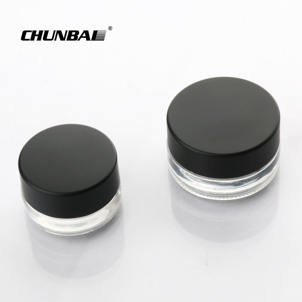 Wholesale 3g 5g small round glass bottle jars childproof glass jar food grade glass jars
