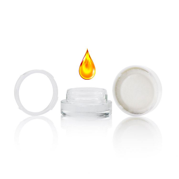 Wholesale 3ml 5ml 7ml 9ml  Wide Mouth Glass CRC Concentrate Container Child Proof Jar