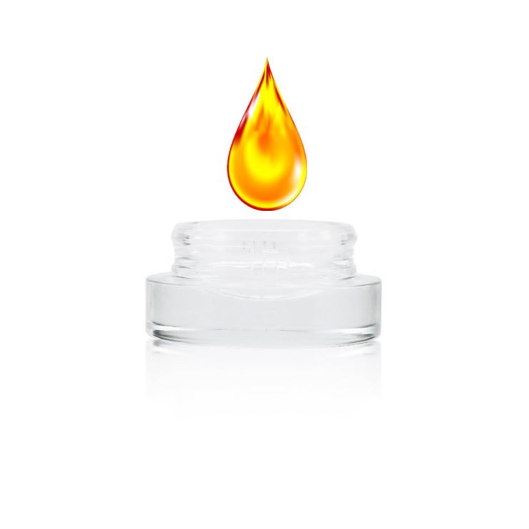 Wholesale 3ml 5ml 7ml 9ml Wide Mouth Glass CRC Concentrate Container Child Proof Jar