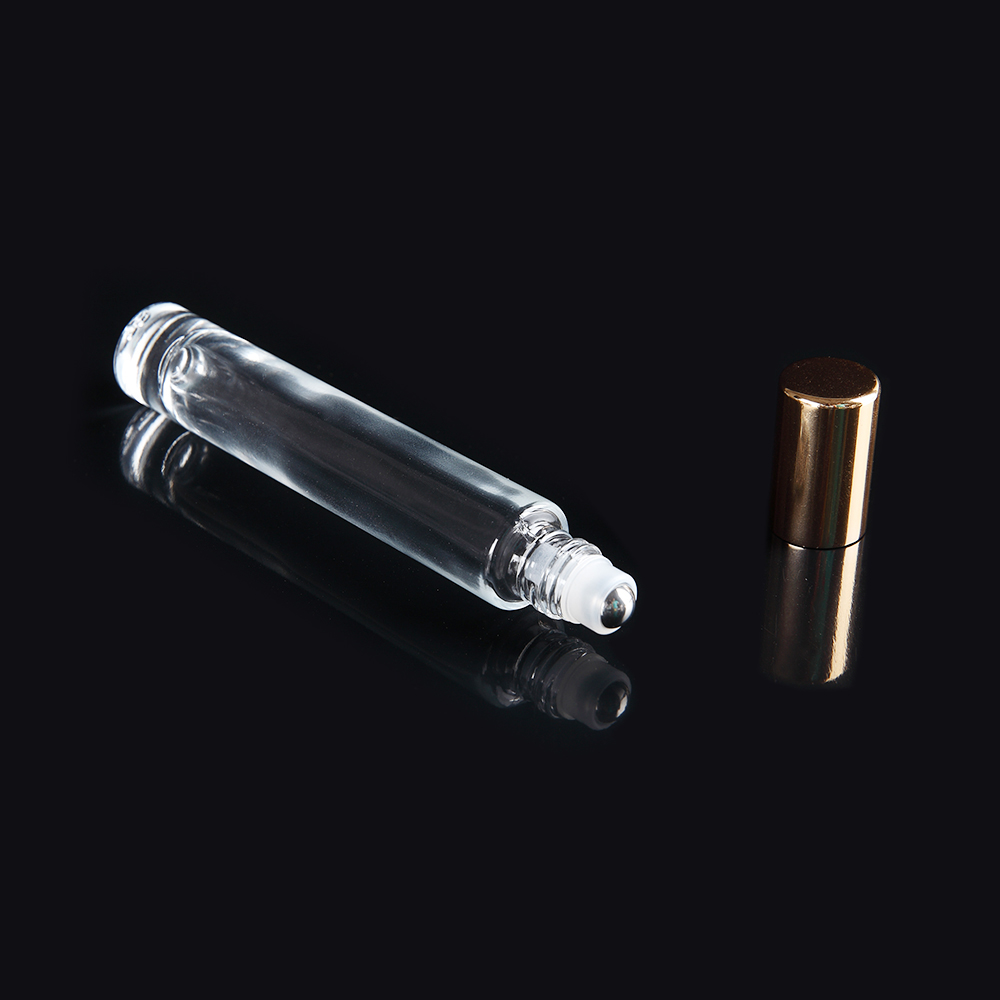 Wholesale 3ml 6ml 12ml Quadrilateral Attar Crystal Glass Perfume Essential Oil Roller Ball Bottles