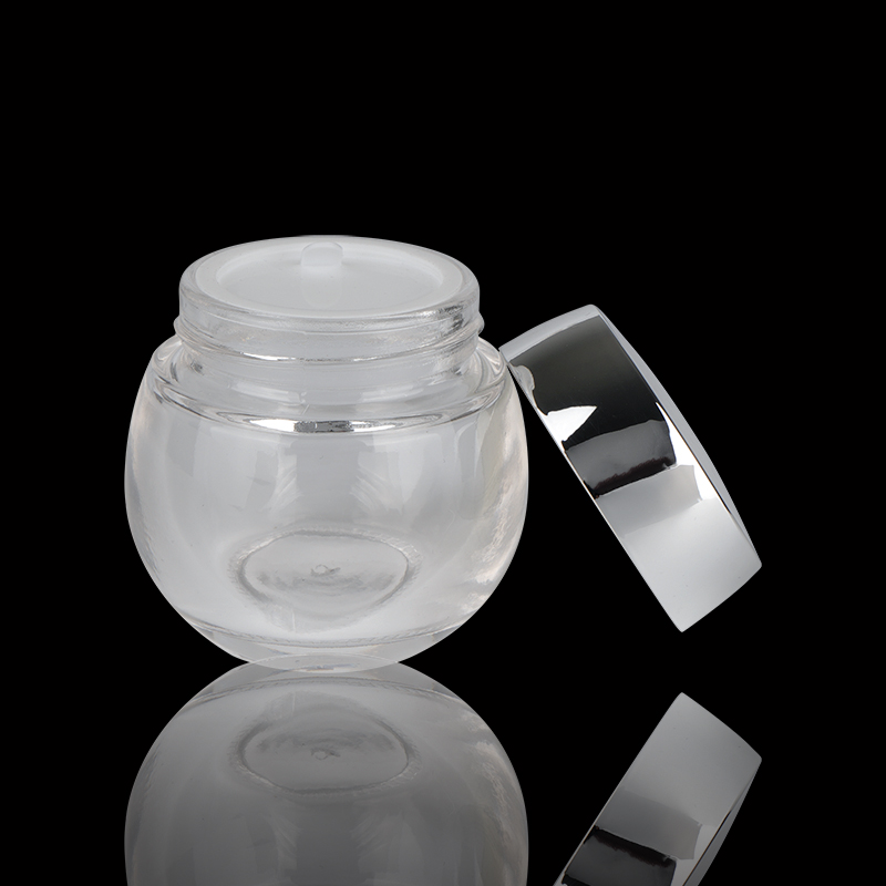 Wholesale 4 Oz 8 Oz 30Ml 50Ml Cream Custom Luxury Glass Frosted Cosmetic Jars In Bulk For Sale