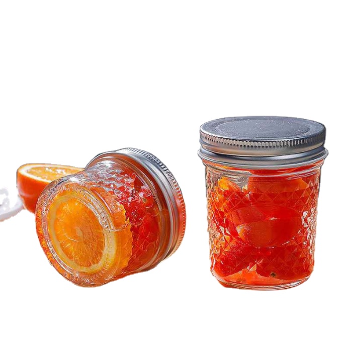 Wholesale 4 oz 8oz Glass Mason Baby Food Jar With Metal/Plastic Lid