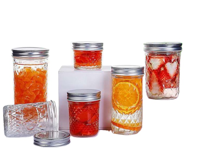 Wholesale 4 oz 8oz Glass Mason Baby Food Jar With Metal/Plastic Lid