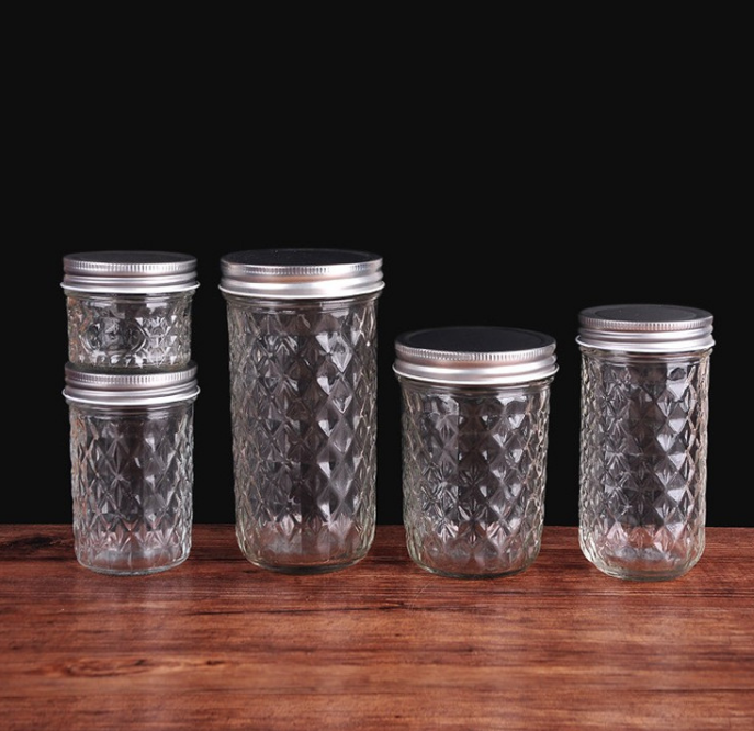 Wholesale 4 oz 8oz Glass Mason Baby Food Jar With Metal/Plastic Lid