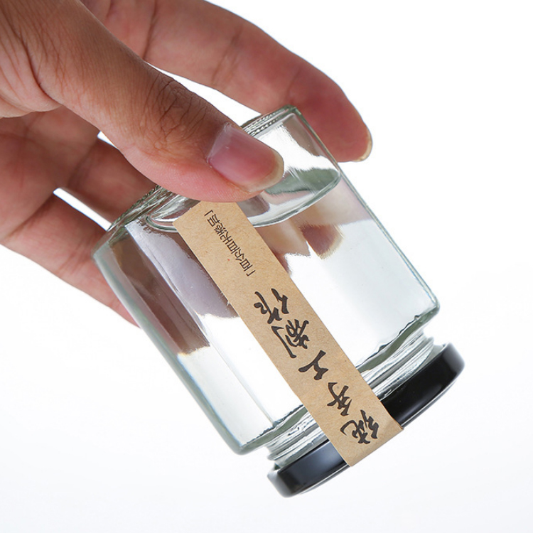 Wholesale 45ml 85ml 100ml 180ml 280ml 380ml 500ml 730ml Hexagonal Glass Honey Jar With Lids