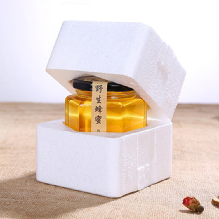 Wholesale 45ml 85ml 100ml 180ml 280ml 380ml 500ml 730ml Hexagonal Glass Honey Jar With Lids