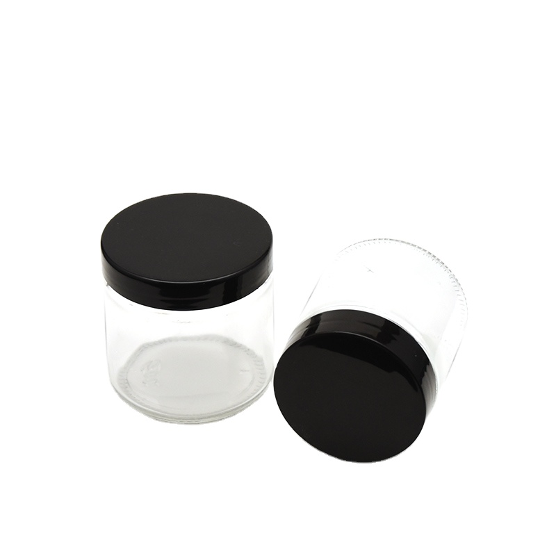 Wholesale 4oz cosmetic glass jar 120 ml 150ml small glass jars with plastic lids
