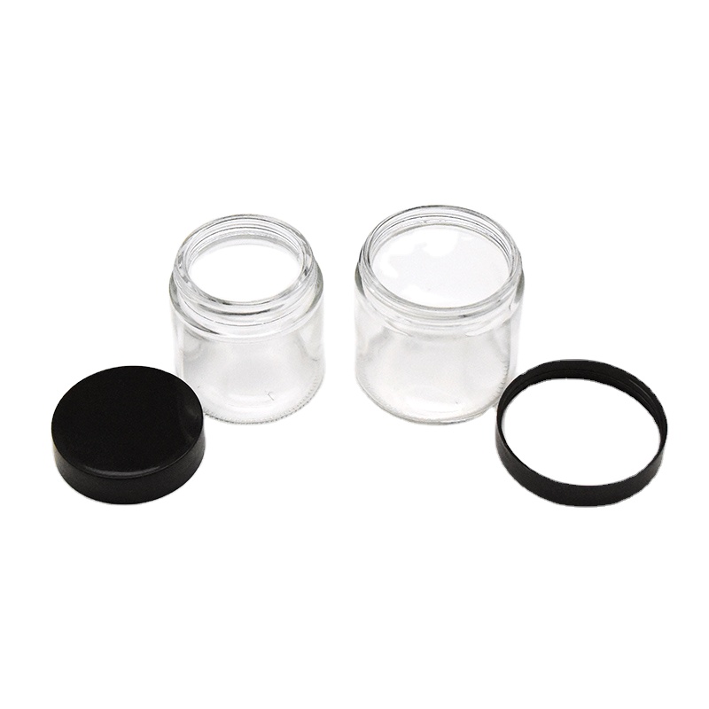 Wholesale 4oz cosmetic glass jar 120 ml 150ml small glass jars with plastic lids
