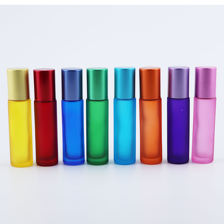 Wholesale 5 ml 10 ml Roll On Glass Perfume Bottle Empty Thick Glass Roller Bottle