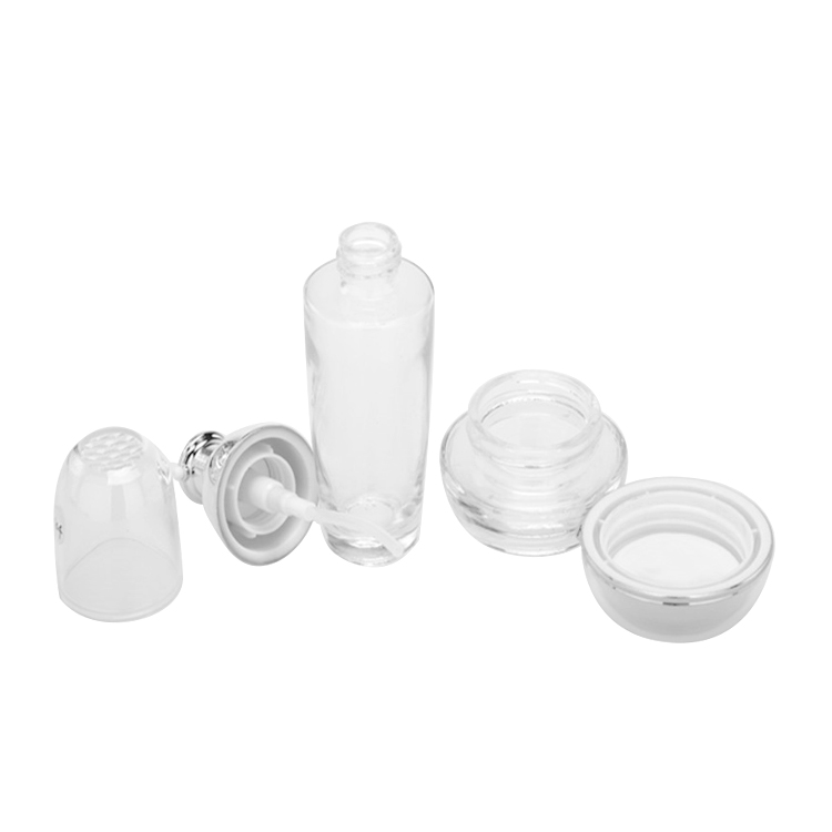 Wholesale 50 ml 60ml 100 ml Cosmetic Cream Luxury Glass Bottle Jar