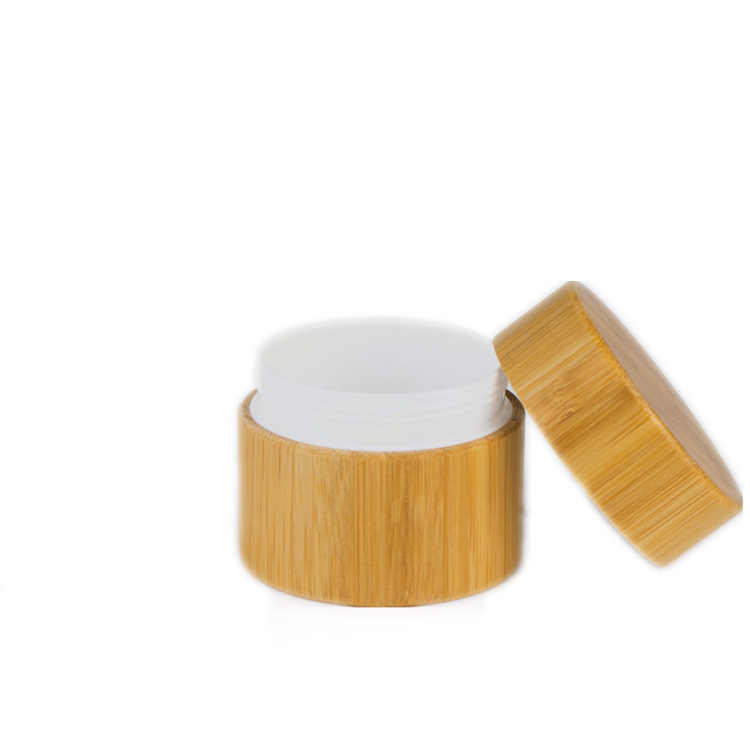 Wholesale 500 ml 250g bamboo cream jar 500ml 250ml plastic cream container