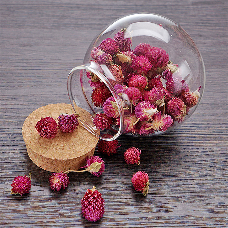 Wholesale 500mL 700ml 1500ml high borosilicate handmade heat resistant round glass jars and containers