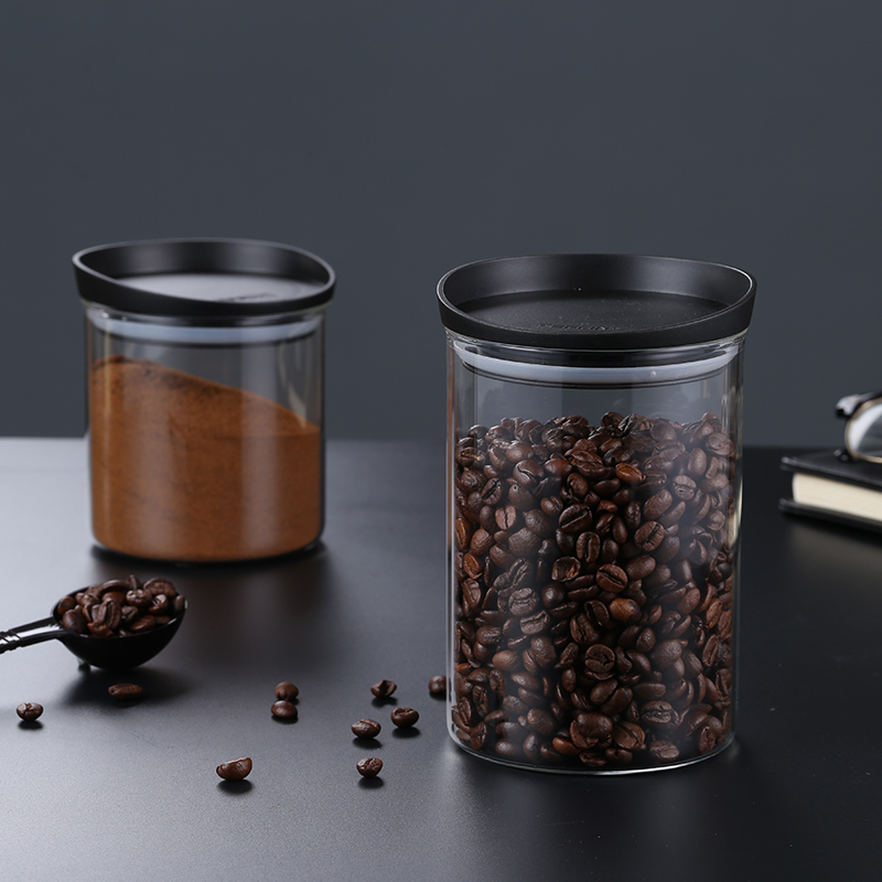 Wholesale 500mL 800ml 1000ml customization glass storage jars with lids