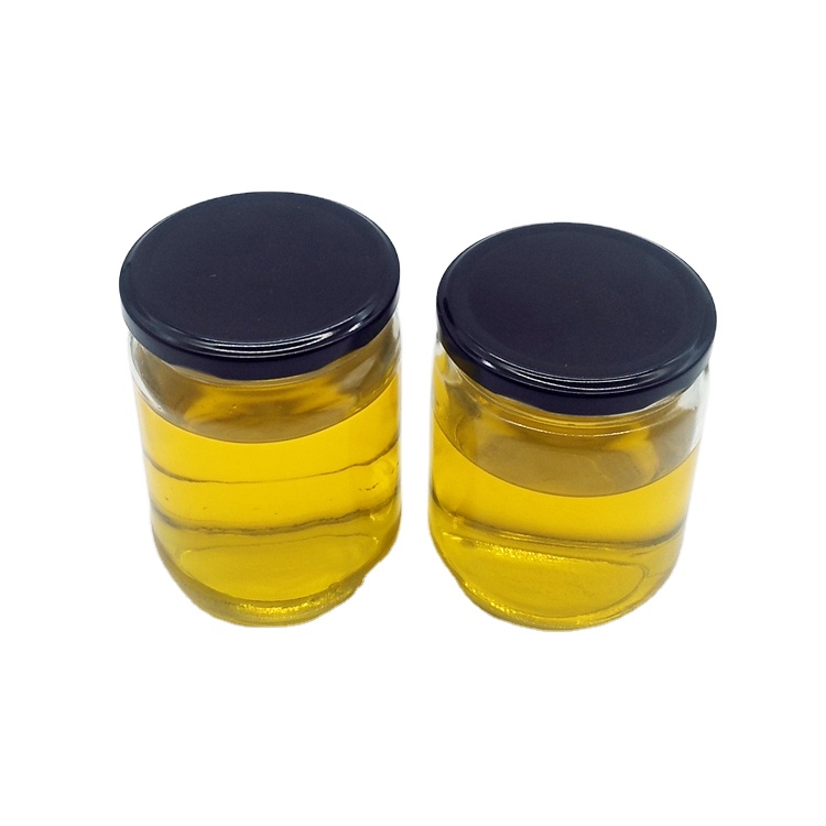 Wholesale 500ml 550ml clear round glass storage jar with 82mm metal lid