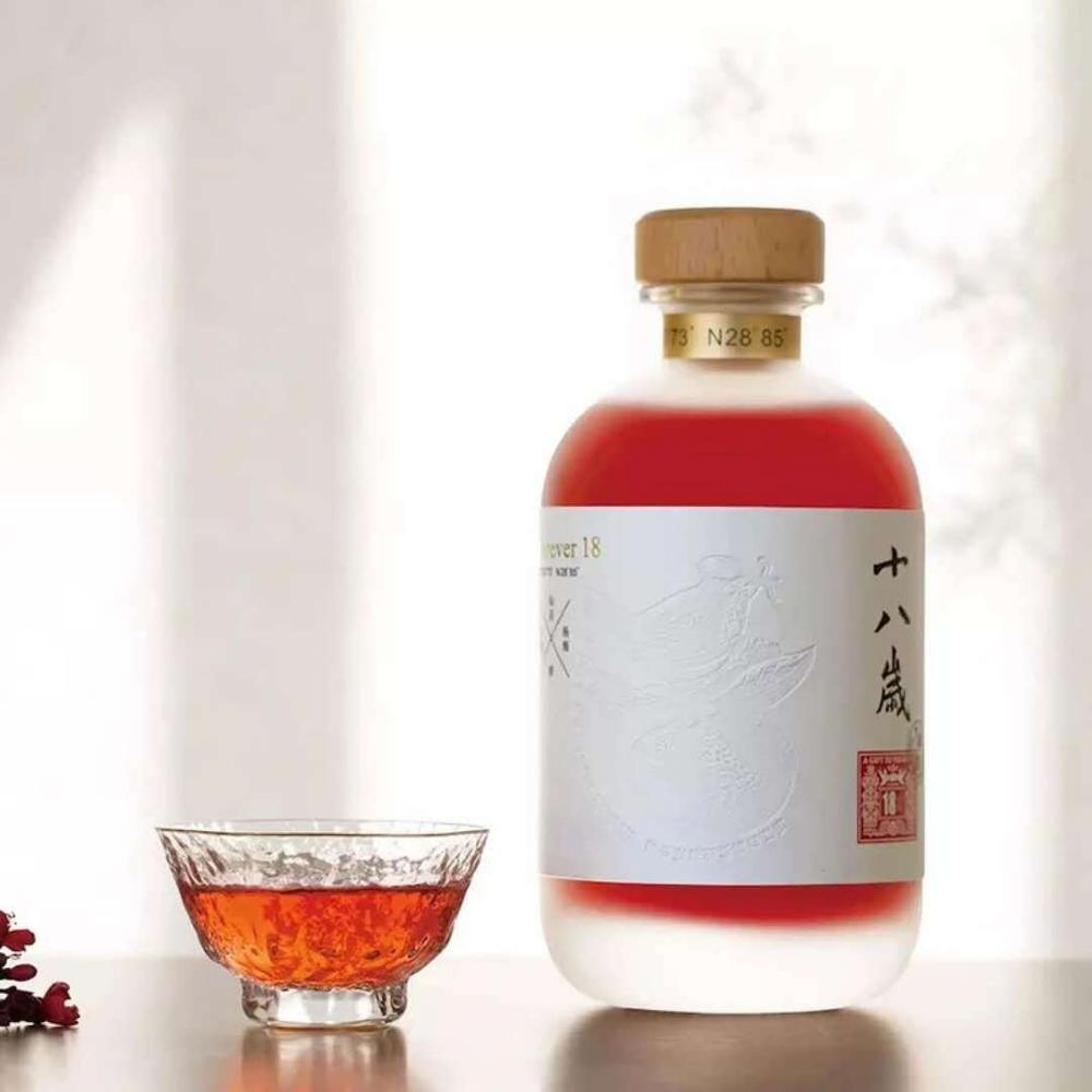 Wholesale 500ml luxury empty frosted glass wine bottle with cover