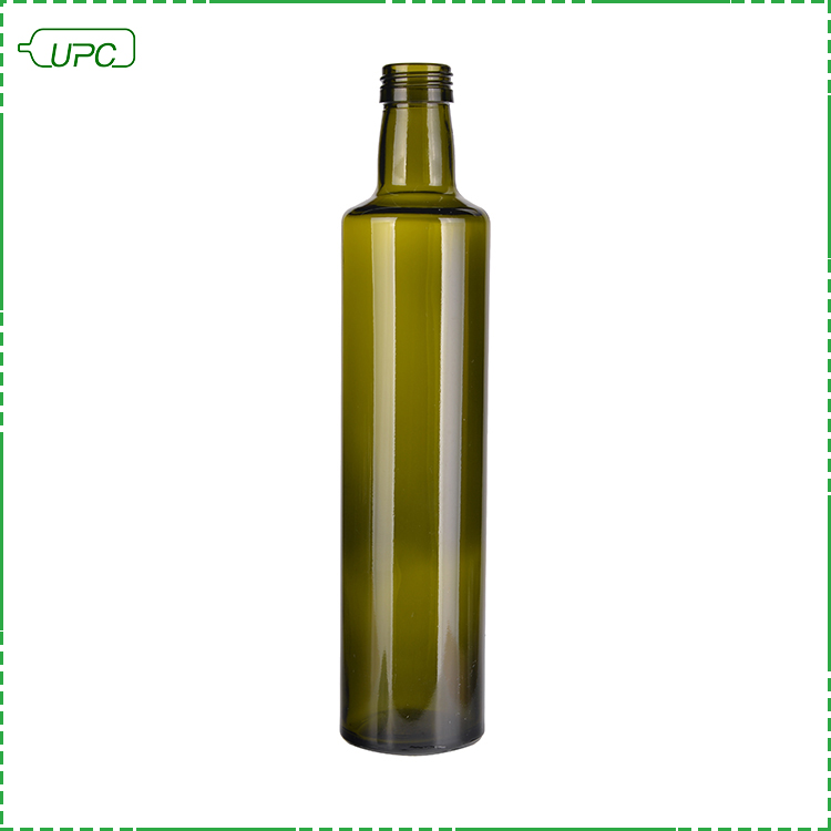 Wholesale  500ml round  green glass olive oil bottle