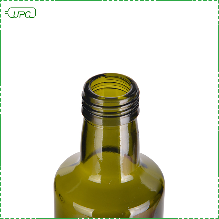 Wholesale 500ml round green glass olive oil bottle