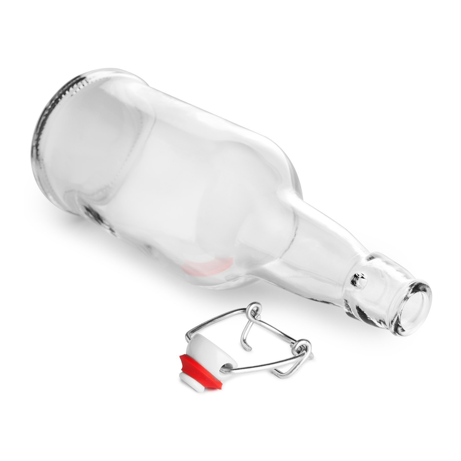 Wholesale 500ml transparent glass 16oz kombucha swing top new beer bottle CY-502