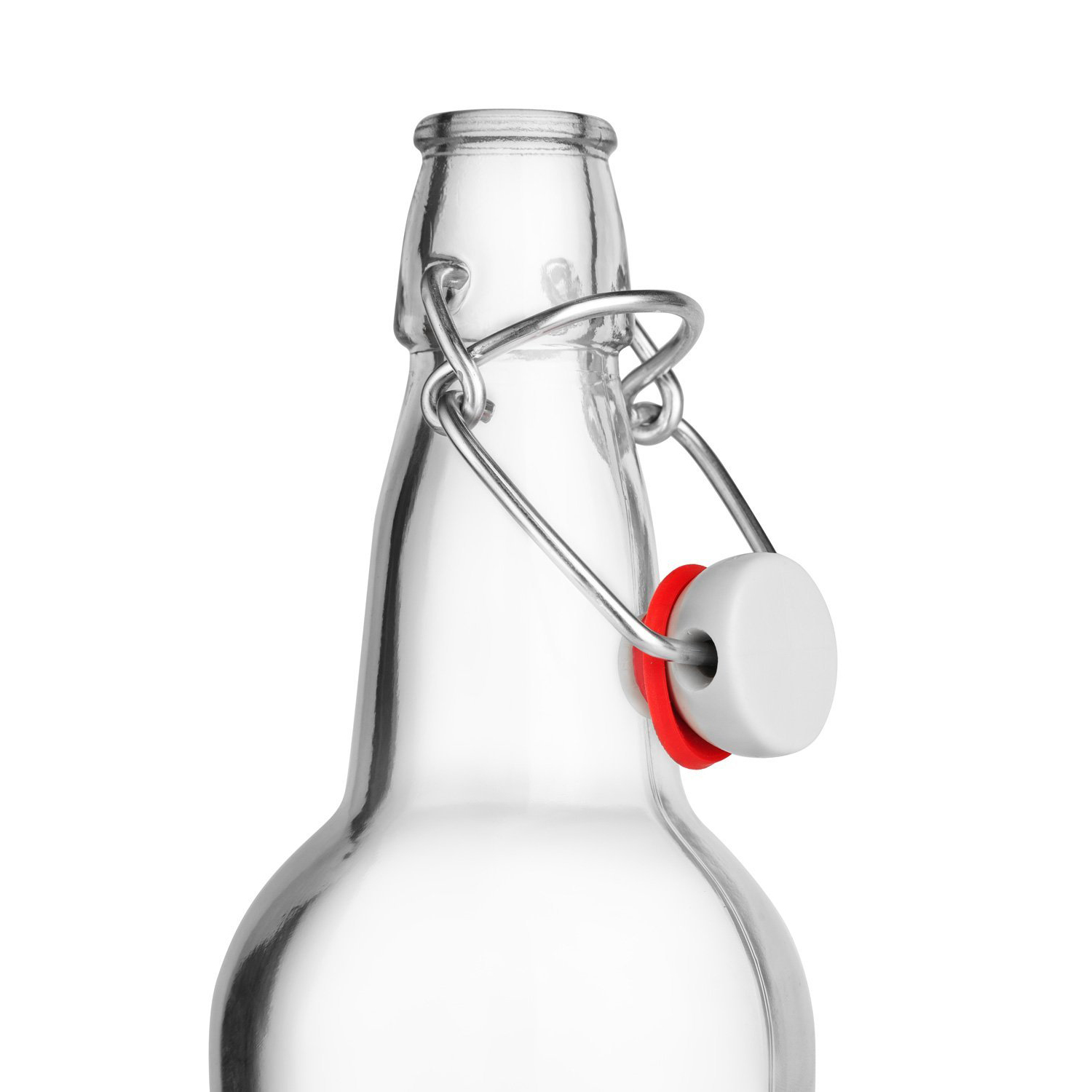 Wholesale 500ml transparent glass 16oz kombucha swing top new beer bottle CY-502