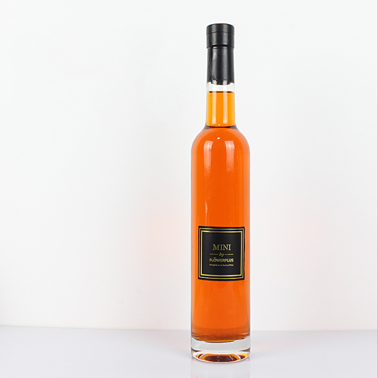 Wholesale 50ML 3750ML500ML Cear Flat Wine Glass Bottles For Brandy With Screw Top Lids