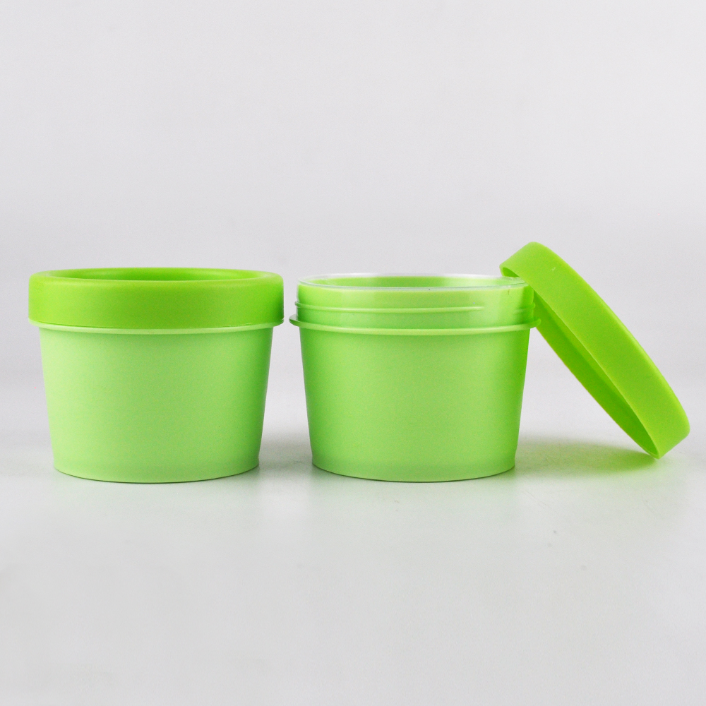 Wholesale 50g 100g 200g PP colorful facial mask packaging plastic cosmetic container empty face cream jar