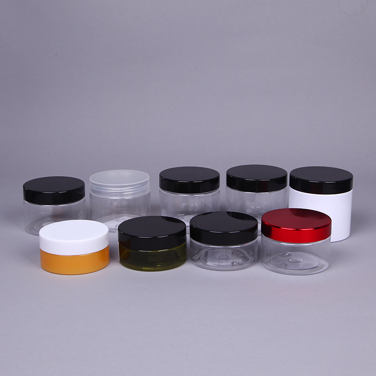Wholesale 50g-150g Empty Transparent Skin Cream Plastic Jar Container Packaging